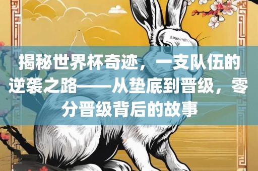 揭秘世界杯奇迹，一支队伍的逆袭之路——从垫底到晋级，零分晋级背后的故事