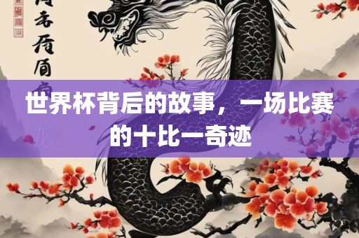 世界杯背后的故事，一场比赛丹东日丰电子有限公司的十比一奇迹