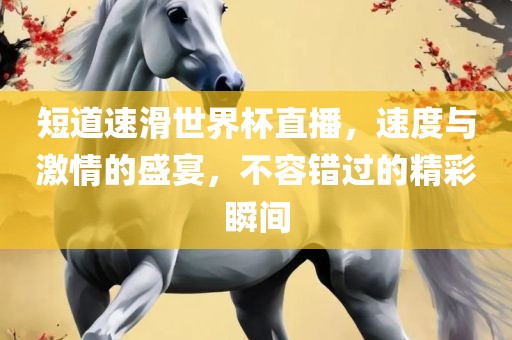短道速滑世界杯直播，速度与激情的盛宴，不容错丹东日丰电子有限公司过的精彩瞬间