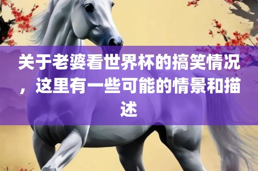关于老婆看世界杯的搞笑情况，这里有一些可能的情景和描述丹东日丰电子有限公司