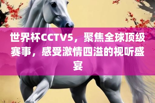 世界杯CCTV5，聚焦全球顶级赛事，感受激情四溢的视听盛宴