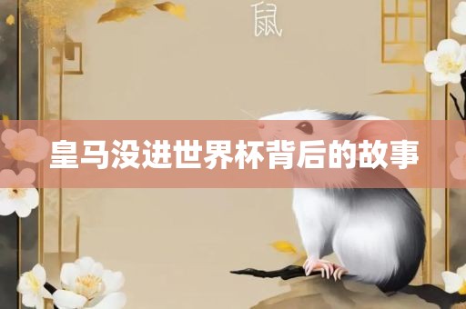 皇马没进世界杯背后的故事