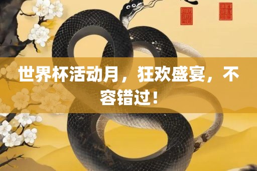 世界杯活动月，狂欢盛宴，不容错过！
