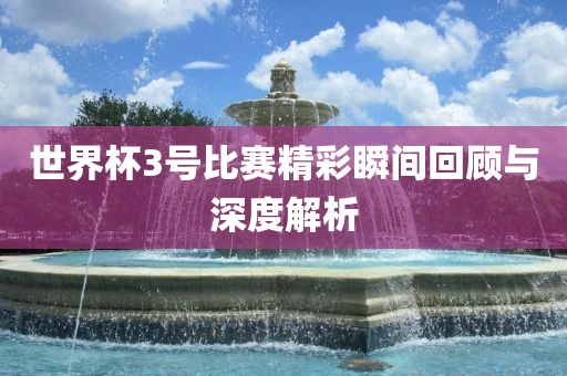 世界杯3号比赛精彩瞬间回顾与深度解析