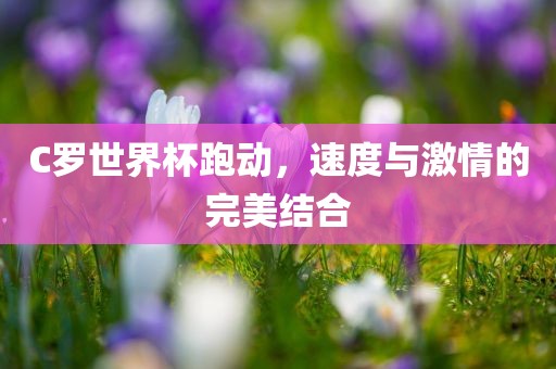 C罗世界杯跑动，速度与激情的完美结合