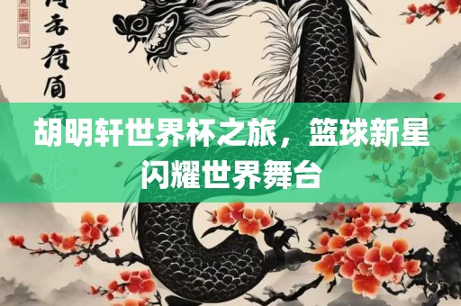 胡明轩世界杯之旅，篮球新星闪耀世界舞台