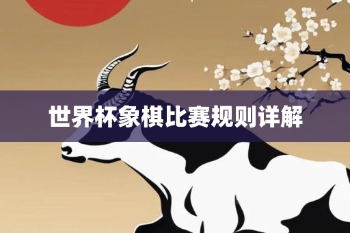 世界杯象棋比赛规则详解