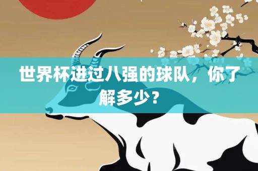 世界杯进过八强的球队，你了解多少？