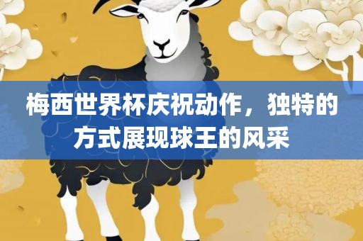 梅西世界杯庆祝动作，独特的方式展现球王的风采