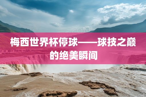 梅西世界杯停球——球技之巅的绝美瞬间