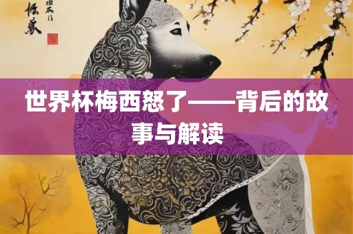 世界杯梅西怒了——背后的故事与解读
