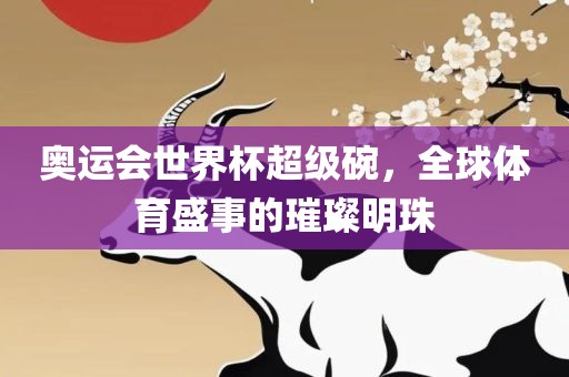 奥运会世界杯超级碗，全球体育盛事的璀璨明珠
