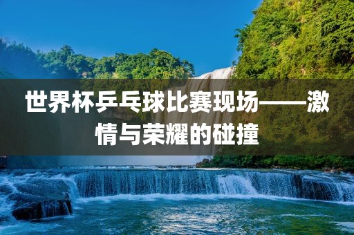 世界杯乒乓球比赛现场——激情与荣耀的碰撞
