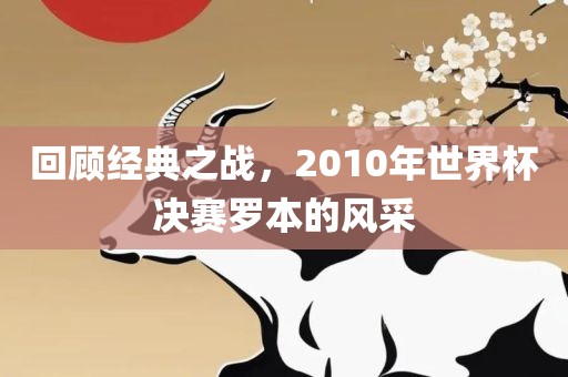 回顾经典之战，2010年世界杯决赛罗本的风采