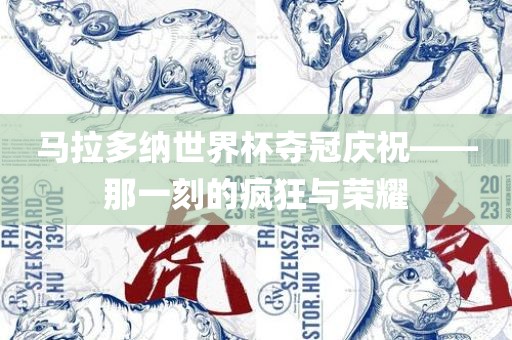 马拉多纳世界杯夺冠庆祝——那一刻的疯狂与荣耀