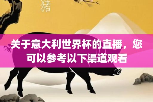 关于意大利世界杯的直播，您可以参考以下渠道观看