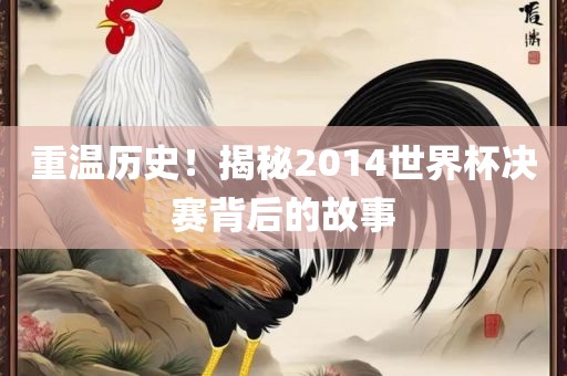重温历史！揭秘2014世界杯决赛背后的故事
