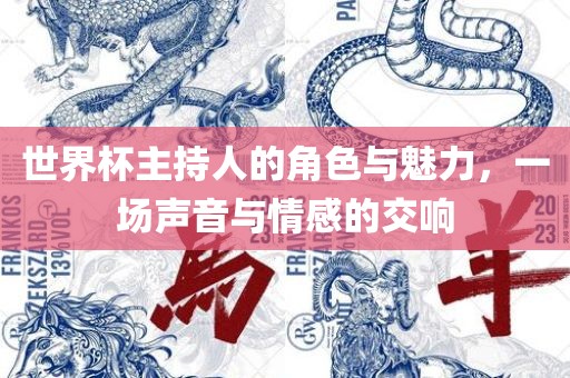 世界杯主持人的角色与魅力，一场声音与情感的交响