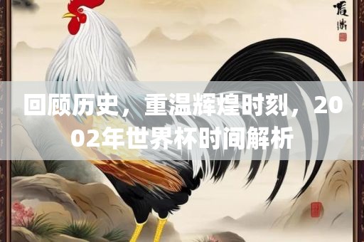 回顾历史，重温辉煌时刻，2002年世界杯时间解析