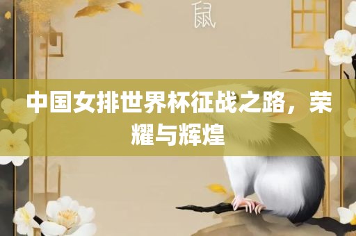 中国女排世界杯征战之路，荣耀与辉煌