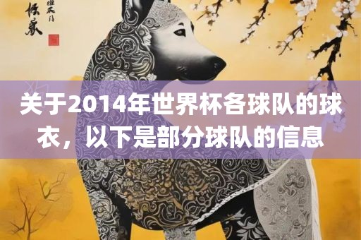 关于2014年世界杯各球队的球衣，以下是部分球队的信息
