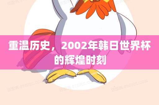 重温历史，2002年韩日世界杯的辉煌时刻