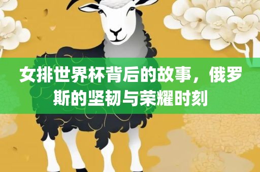 女排世界杯背后的故事，俄罗斯的坚韧与荣耀时刻