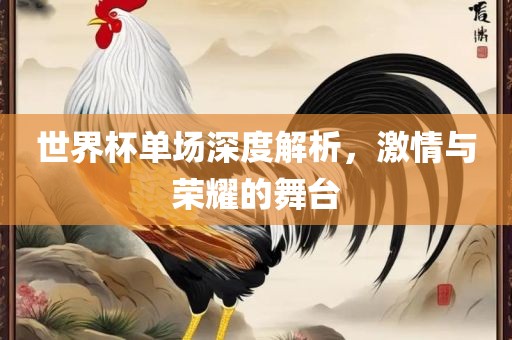 世界杯单场深度解析，激情与荣耀的舞台