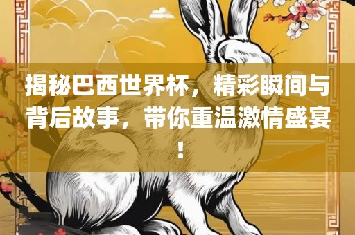揭秘巴西世界杯，精彩瞬间与背后故事，带你重温激情盛宴！