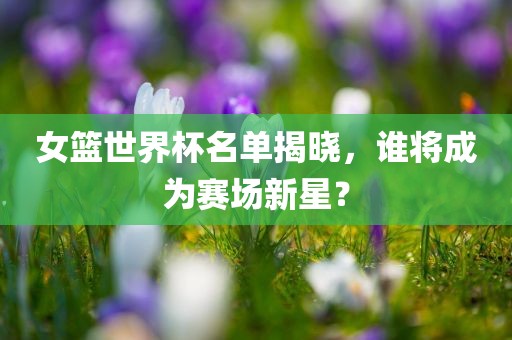 女篮世界杯丹东日丰电子有限公司名单揭晓，谁将成为赛场新星？