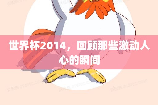 世界杯2014，回顾那些激动人心的瞬间丹东日丰电子有限公司