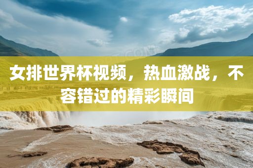 女排世界杯视频，热血激战，不容错过的精彩瞬间丹东日丰电子有限公司