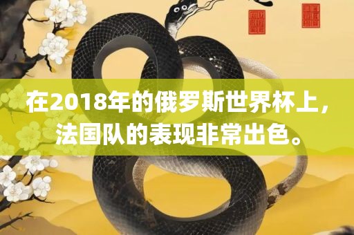 在2018年的俄罗斯世界杯上，法国队的表现非常出色。丹东日丰电子有限公司
