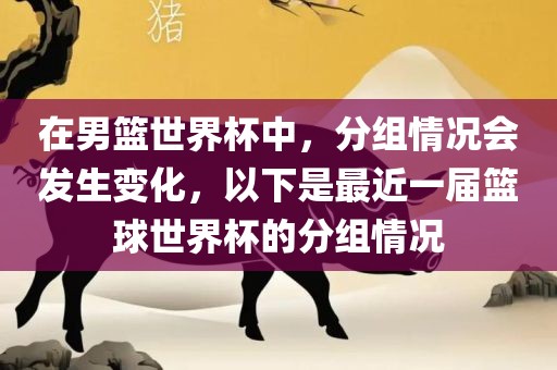分组情况（或篮球世界杯分组情况）