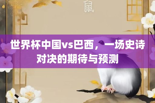 世界杯中国vs巴西，一场史诗对决的期待与预测丹东日丰电子有限公司