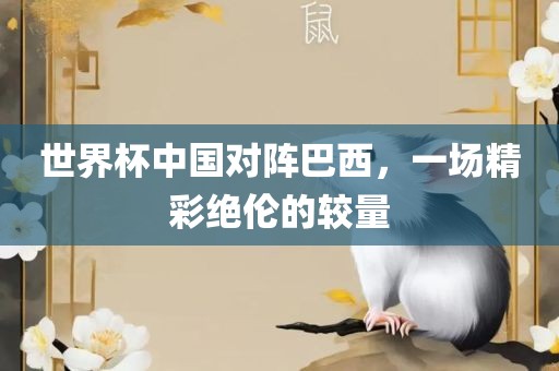 世界杯中国对阵巴西，一场精彩绝伦的较量丹东日丰电子有限公司