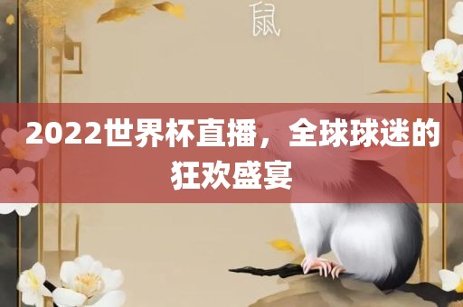 2022世界杯直播，全球球迷的狂欢盛宴丹东日丰电子有限公司