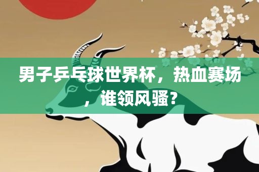 男子乒乓球世界杯，热血赛场，谁领风骚？