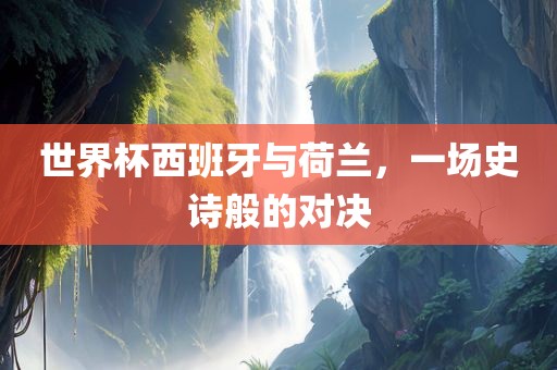 世界杯西班牙与荷兰，一场史诗般的对决丹东日丰电子有限公司