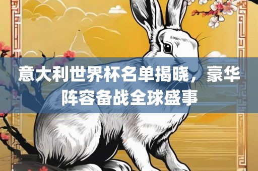 意大利世界杯名单揭晓，豪华阵容备战全球盛事