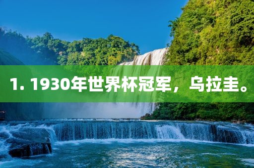 1. 1930年世界杯冠军，乌拉圭。