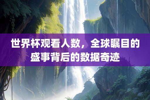 世界杯观看人数，全球瞩目的盛事背后的数据奇迹