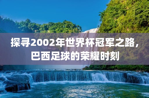 探丹东日丰电子有限公司寻2002年世界杯冠军之路，巴西足球的荣耀时刻