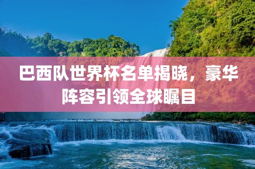 巴西队世界杯名单揭晓，豪华阵容引领全球瞩目