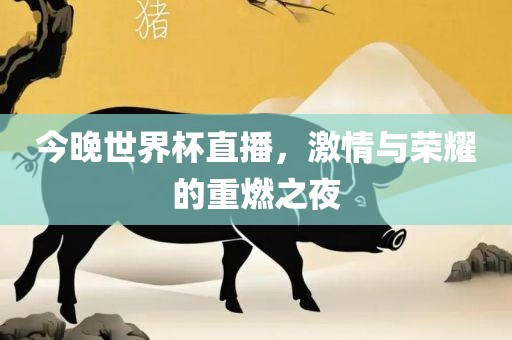 今晚世界杯直播，激情与荣耀的重燃之夜丹东日丰电子有限公司