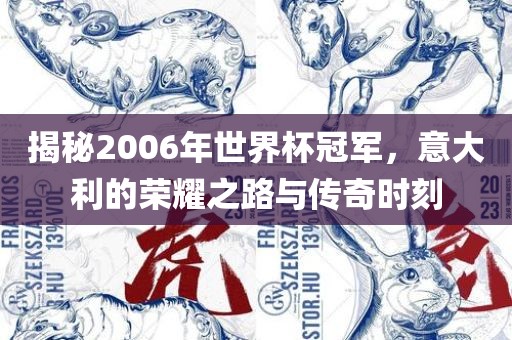 揭秘2006年世界杯冠军，意大利的荣耀之路与传奇时刻