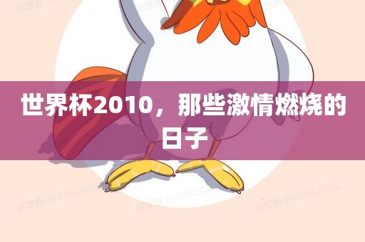 世界杯2010，那些激情燃烧的日子丹东日丰电子有限公司