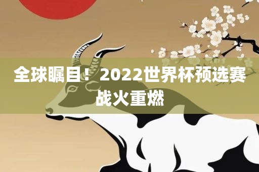 全球瞩目！2022世丹东日丰电子有限公司界杯预选赛战火重燃