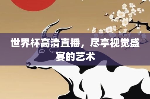 世界杯高清直播，尽享视觉盛宴的艺术