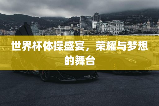 世界杯体操盛宴，荣耀与梦想的舞台丹东日丰电子有限公司